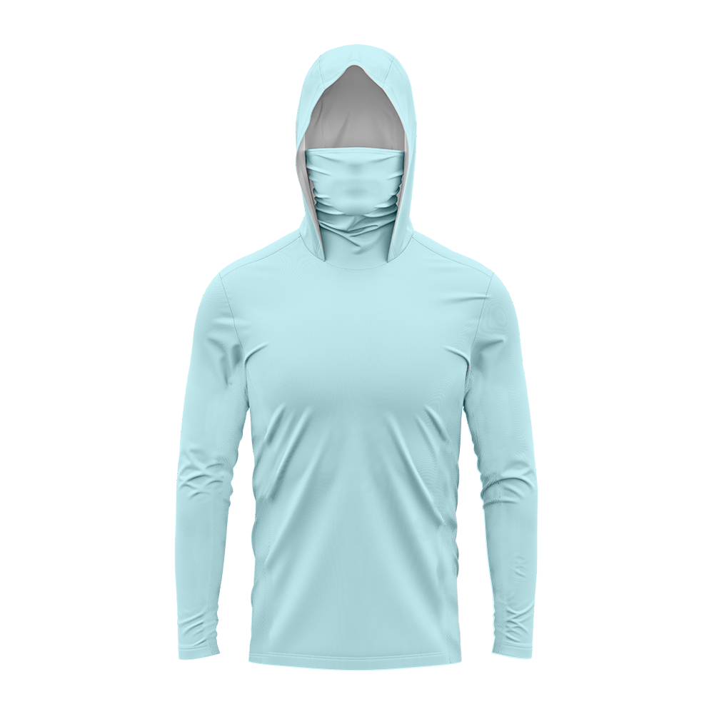 Men UPF50+ Solid Fishing Hoodi - огляд і ціна Fishing Boat Cover