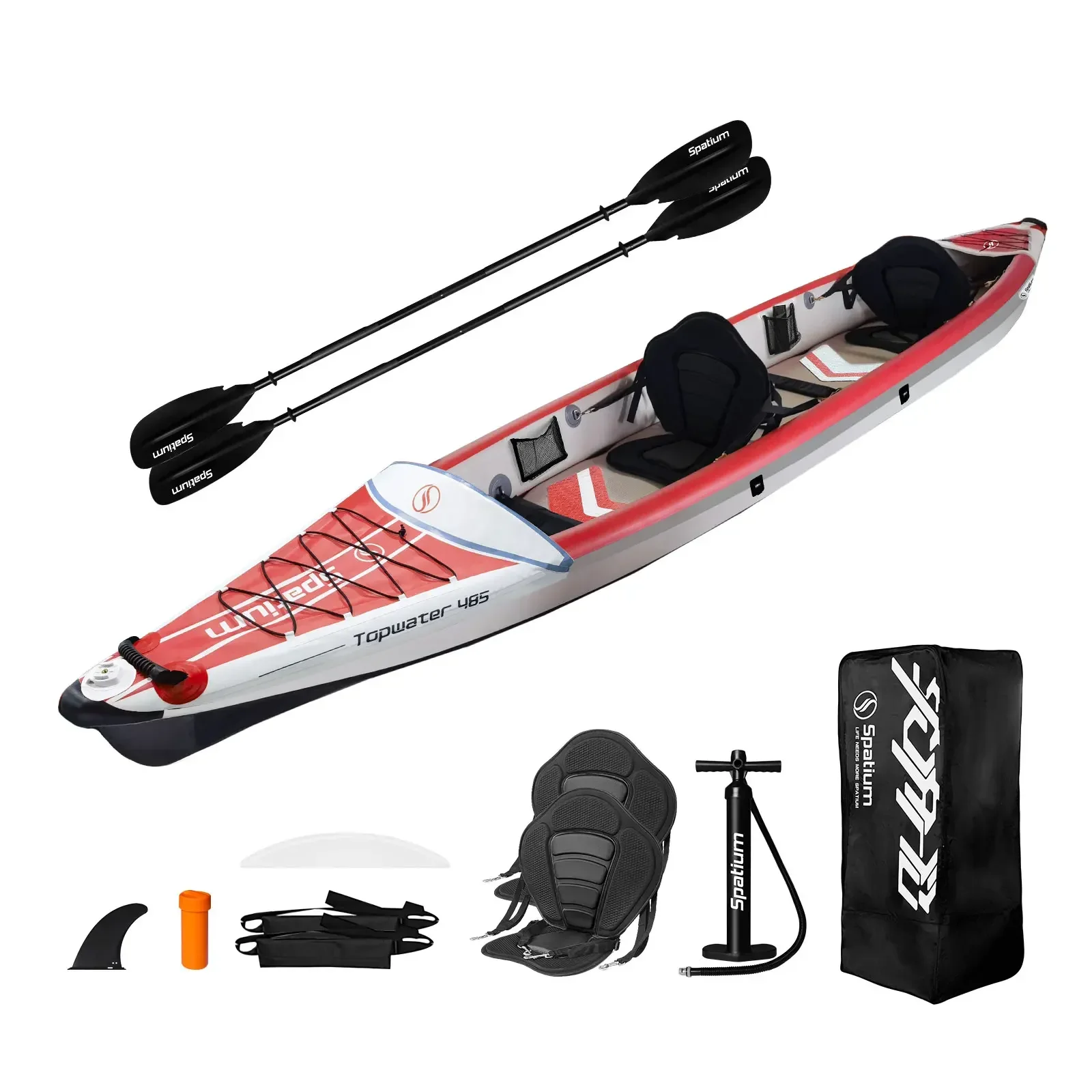 Spatium Inflatable Kayak PVC F - огляд і ціна Fishing Boat Paddle